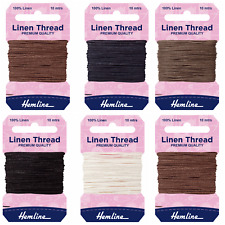 Strong Linen Mending Thread 2 x 10m Cards saddlery, canvas upholstery repair