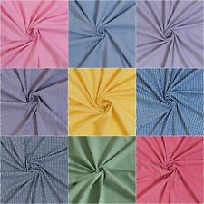 Gingham Polycotton Fabric 1/8" inch check Dress Craft 114cm / 45" wide per 1m