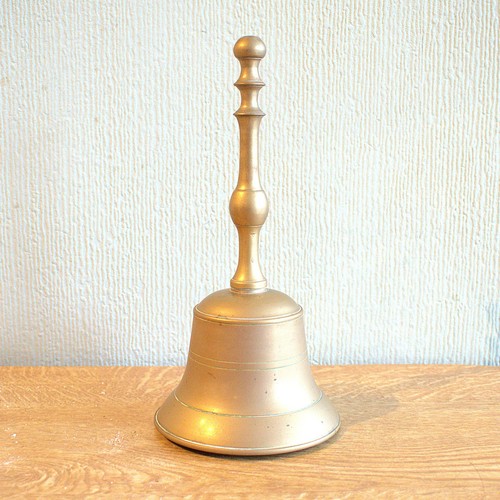 Vintage old brass desk hand - old,