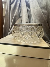Vintage cut-glass bowl with