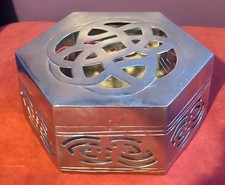 Celtic Knot Silver Tone Jewellery Trinket Box 18 Cm