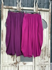 Made in Italy Milano Barrel Style Cocoon Trousers Various Colours