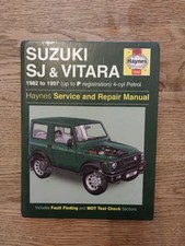 Suzuki SJ & Vitara 1982 to 1997 4-cyl Petrol, Haynes Service and Repair Manual