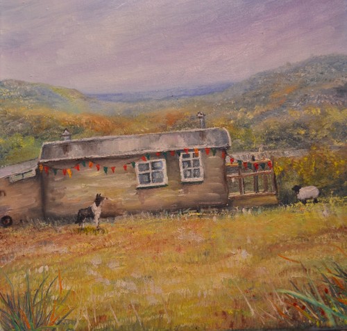 Shepherds hut the sea - the,