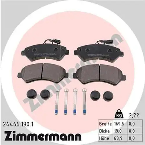 Brake pads 24466 190 - pads, 24466.190.1