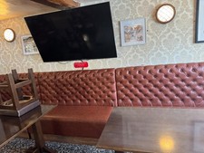 pub bench seating indoor