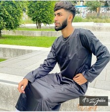 Thobe Jubba Men Mens Boys Designer Kaftan Kandora Arab Omani Emirati - Size 54 