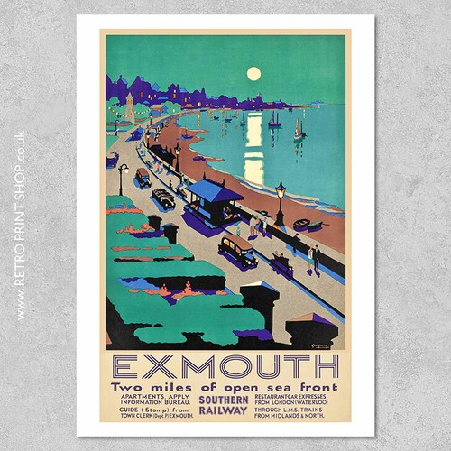 Exmouth poster railway - poster,