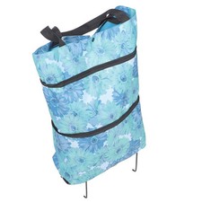  Reusable Trolley Bags Grocery with Wheels Foldable Shopping Trolly