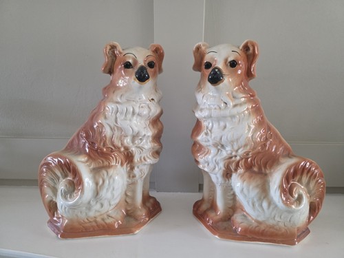 Antique ness mantle dogs - antique,
