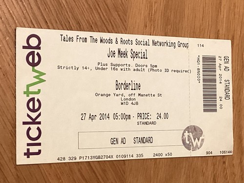 Joe meek special - joe, concert