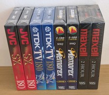 Vhs blank tapes - bundle, 8