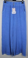 NEW LADIES SUMMER LIGHTWEIGHT 2 POCKETS COMFY WIDE LEG PALAZZO TROUSERS