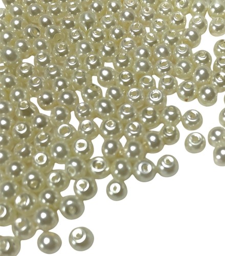 200pcs glass pearl - pearl, 4mm