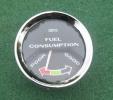 Vintage Smiths 2" (52mm) Fuel Consumption Vacuum Gauge - classic car, MG etc