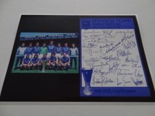 IPSWICH TOWN FC 1981 UEFA CUP KEVIN BEATTIE BOBBY ROBSON + 22 SIGNED PRE-PRINT