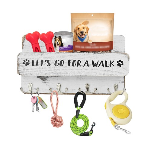 Niciksty wood dog - leash, holder