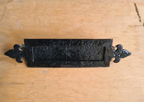 Vintage metal letter box plate - metal,