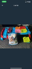 Great Set Of Children Mega  Blocks Trolley And Table
