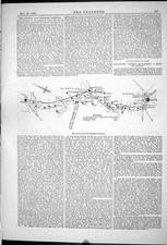 Antique Print 1881 Map Lincoln
