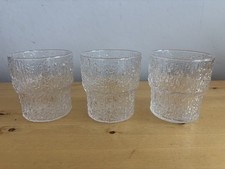 3 x Vintage MCM Iittala Paadar Glasses Tapio Wirkkala Finland