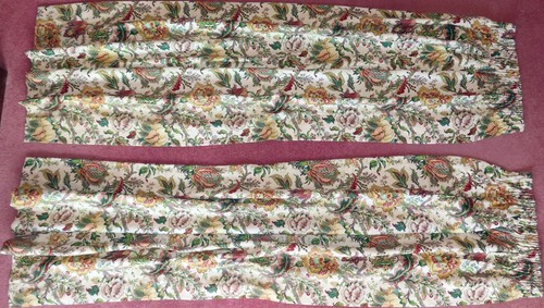 Curtain pair tapestry jacobean - curtain,