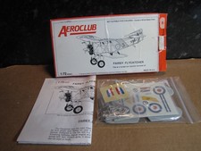 Vintage Aeroclub Fairey Flycatcher  plastic / metal model kit 1/72 scale