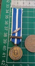 3. NATO Kosovo Clasp Medal (with Oak Leaf) Copy of Miniature Size Medal.