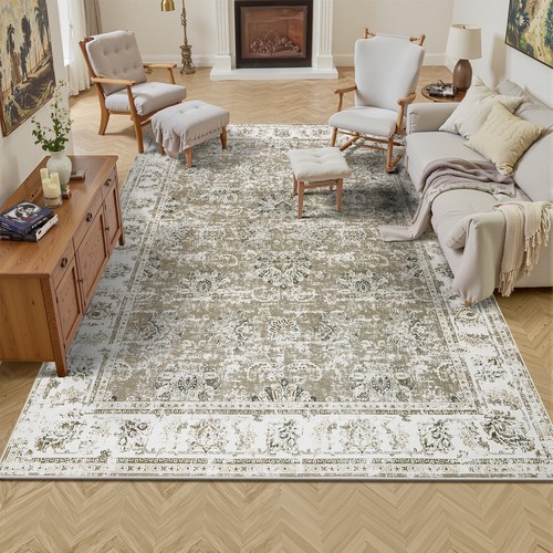 Vintage floral area rug - x, 9