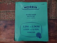 GENUINE BMC WORKSHOP MANUAL - MORRIS LD VAN (1952-68) - LDM LDOM / 1-TON 1.5TON
