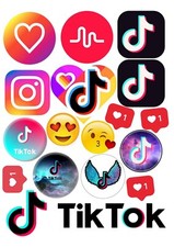 TEENAGE TIK TOK edible Cake