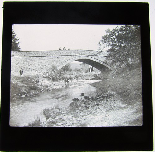 Glass magic lantern slide - magic,