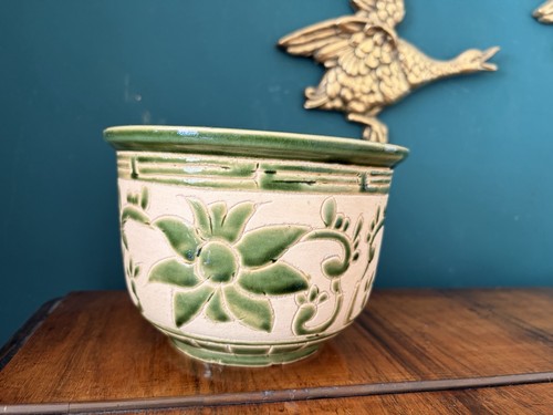 Vintage ceramic planter - vintage,
