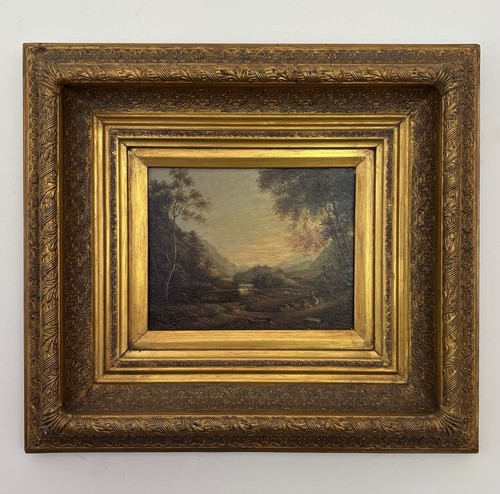 Antique victorian oil painting - antique,