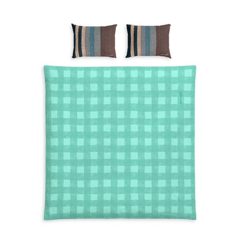 Cotton bed set tropical mocha - set,