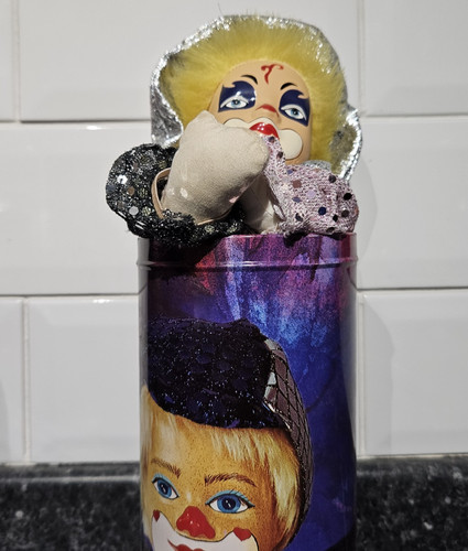 Vintage creepy hand painted - vintage,
