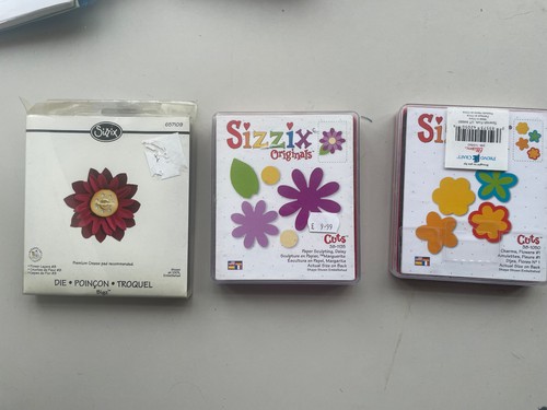 Sizzix flower dies 3 - flower,