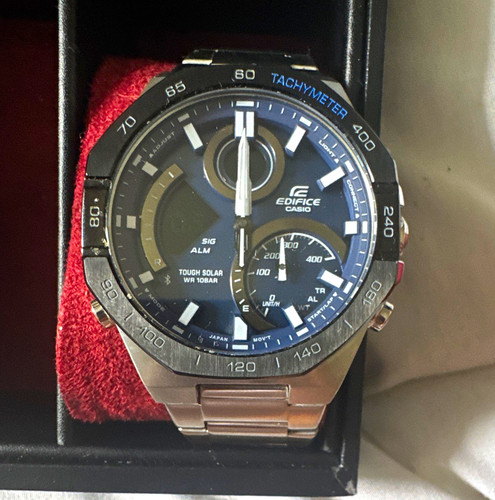 Casio edifice ecb - edifice, —blue