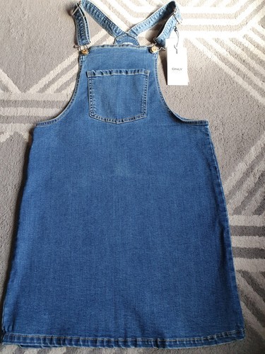 Denim dungaree dress bnwt - denim,