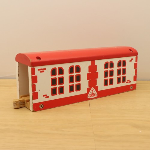 Wooden train track tunnel - track,