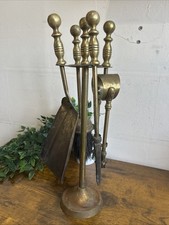 Vintage brass fire side tools - vintage,