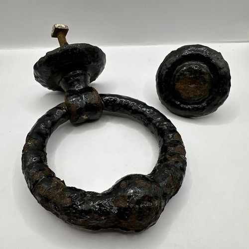 Antique cast iron ring door - antique,