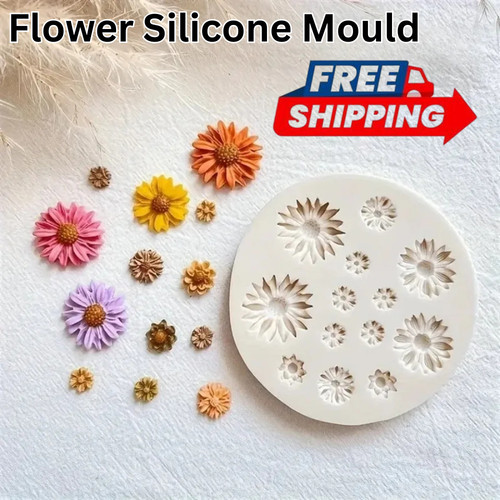 Flower silicone mould polymer - flower,