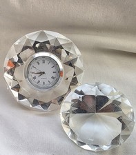 PAIR OF SMALLER CUT GLASS