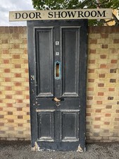 Reclaimed Victorian Wooden Panel Front Door 2100 Or 2105 x 910mm