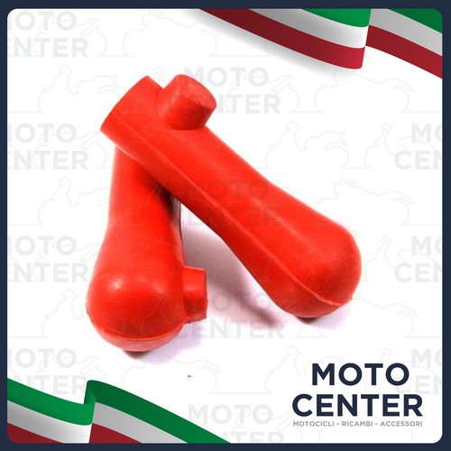 Pair red rubber stand feet - red,