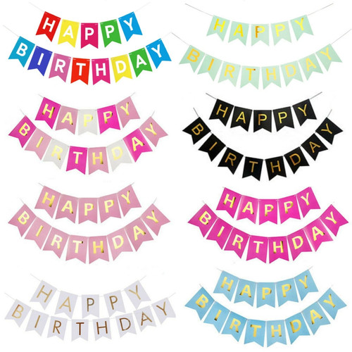 Happy birthday bunting banner - bunting,