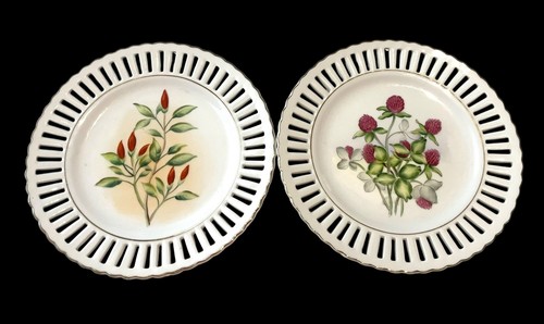 Lefton china plates set 2 - lefton,