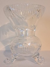 Lovely Small Vintage Thistle Shaped Crystal Vase.