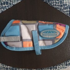 WeatherBeeta ComFiTec Essential Dog Coat Square print padded waterproof 30cm 12"